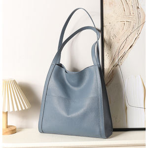 Bolso de Hombro de Cuero Genuino de Alta Calidad 2025, Bolso Tipo Cubo de Gran Capacidad para Mujer - Product Image 4