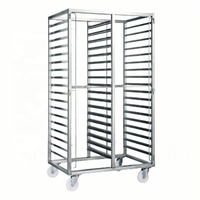 Chariot de cuisson vapeur professionnel en acier inoxydable multi-niveaux pour dim sum, avec plateaux/plats à vapeur assortis