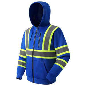 Sweat-shirts de sécurité sur mesure de qualité supérieure pour vêtements de travail, fabrication OEM, design personnalisé, sweat-shirt réfléchissant haute visibilité - Product Image 3
