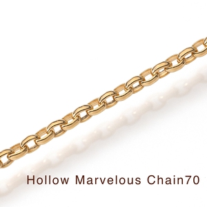 Colliers en chaîne métallique de qualité supérieure 18K, creux, merveilleux, excellent rapport qualité-prix, en vrac - Product Image 3