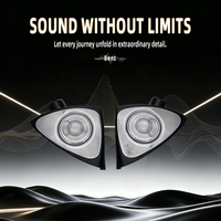 Speaker Tweeter 3D LED 7/64 Warna Berputar untuk Mercedes W222 S-Class 2014-2020 Kontrol Sinkron