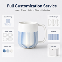 Tasses en céramique de porcelaine fine en gros, 8-21 oz, blanches, pour sublimation, conformes FDA, sans fuite, avec boîte cadeau, emballage personnalisé, fournisseur OEM