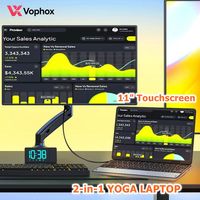 Wholesale 2 in 1 YOGA Laptop 11 Inch Intel N95 Touch Screen 360 Flip Corporate Presentation Notebook Mini HDMI Projection PC