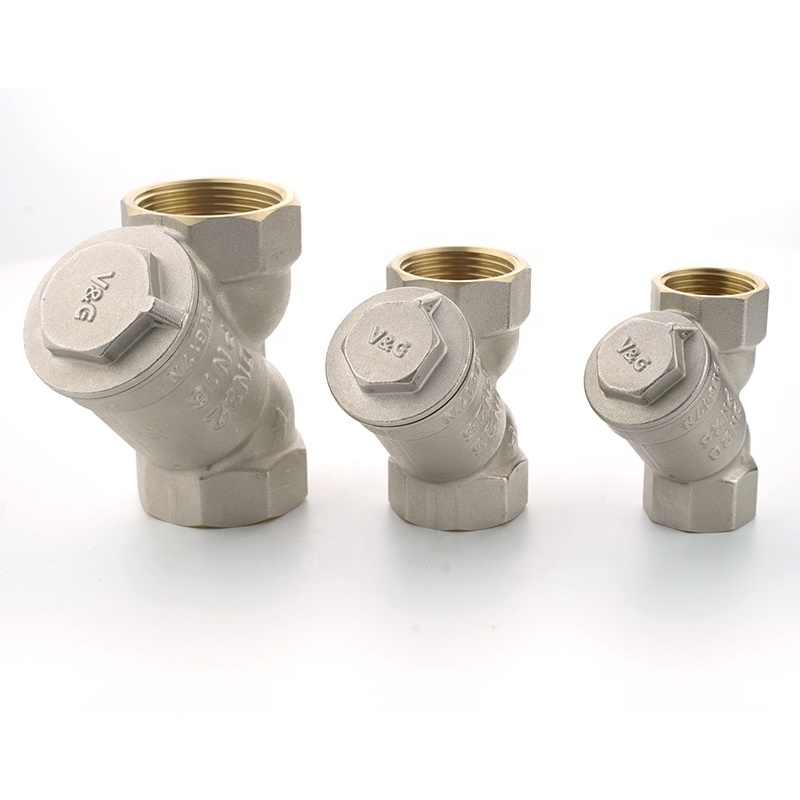 Wholesale 1/2 - 2 Inch PN16 Brass Y Type Strainer Filter Valve