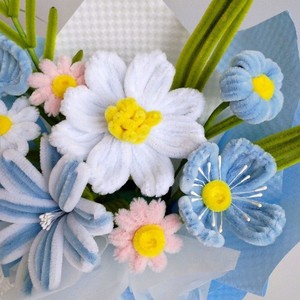 Papier d'emballage pour bouquets, maille florale faite à la main, longue durée (3-5 ans), pour la remise des diplômes, la fête des mères, Noë<span class=keywords><strong>l</strong></span>, la Saint-Valentin, nouveauté - Product Image 5