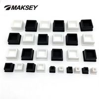 Bouchon d'extrémité carré en silicone MAKSEY 9.6-29.6mm résistant à haute pression, en forme de carré, creux, pour tuyau/tube