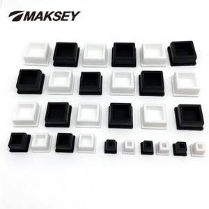 Bouchon d'extrémité carré en silicone <span class=keywords><strong>MAKSEY</strong></span> 9.6-29.6mm résistant à haute pression, en forme de carré, creux, pour tuyau/tube - Product Image 1