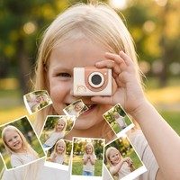 Vente en gros directe usine : Appareil photo numérique 3-en-1 magnétique licorne pour enfants, montre et jouet pendentif, certifié UE