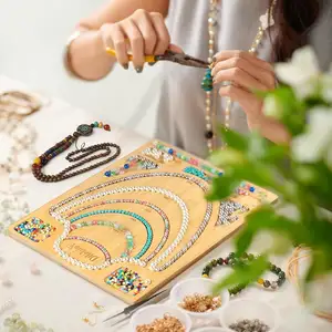 Custom Bamboo Wood <strong>Bead</strong> <strong>Boards</strong> for Jewelry Making Bamboo Jewelry Design <strong>Board</strong> for Jewelry - Product Image 6