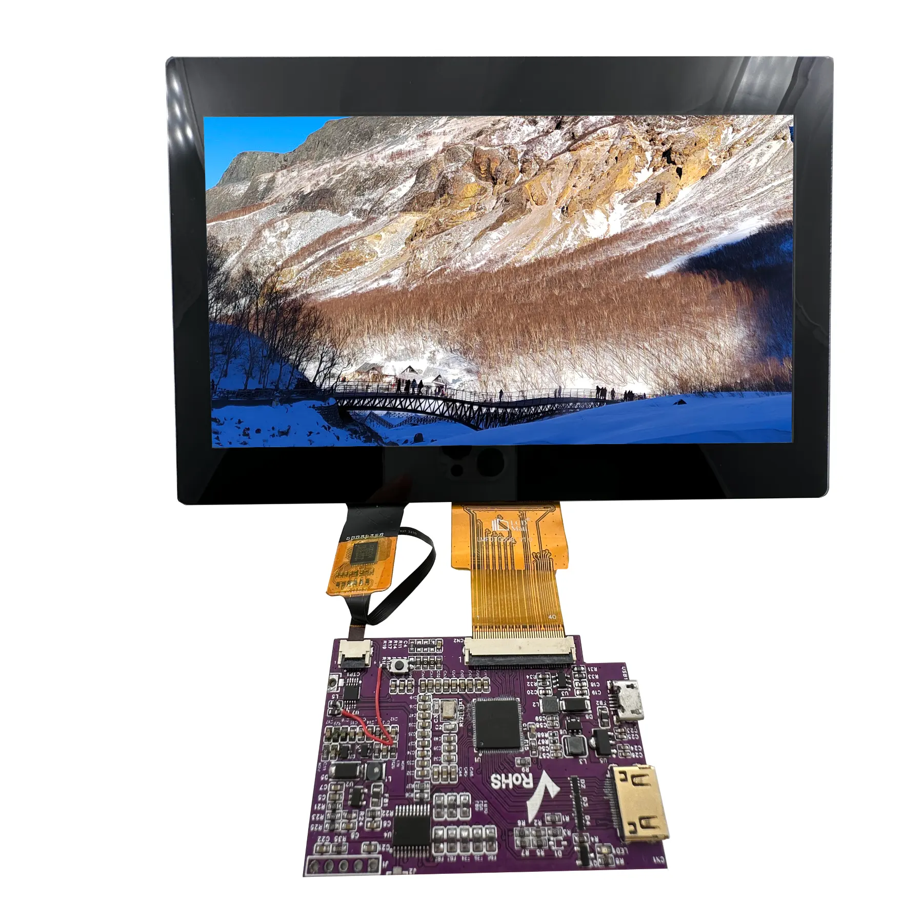 Hot Sale Tft 7.0 Inch 1024*600 Ips Lcd Ctp Touch Panel 40 Pin 300 Nit Tft Lcd-Scherm Hdm Driver Board Interface