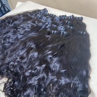Lots de Cheveux Humains Vierges Brésiliens en Gros, Ondulés, Double Trame, Non Traités, Extensions de Cheveux Épaissies aux Pointes pour Femmes Noires