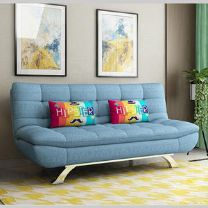 Sofá Cama Plegable Multifuncional, Moderno, para Sala de Estar, con Estructura de Madera y Lino de Algodón, Desmontable para Tres Personas, Ideal para Apartamentos Pequeños - Product Image 3