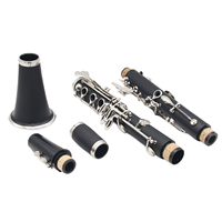 China OEM Wind Instruments Direct Sales Flat Metal Good Sound Clarinet Flat B 17 Key Classical Black Color