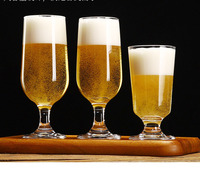 Gobelets à bière en verre de cristal classique Boissons à vin réutilisables avec logo personnalisable Production de tasses en verre transparent