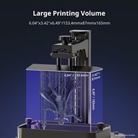 Imprimante 3D à résine Anycubic Photon Mono 4 DLP, volume d'impression 220x220x250 mm, écran mono 7 pouces, plateau chauffant en verre trempé, prise EU