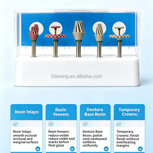 Frese Abrasive in Resina <span class=keywords><strong>per</strong></span> Laboratorio Dentistico, Rimozione Graffi <span class=keywords><strong>per</strong></span> Finitura a Specchio su Composito FRP, Corona Temporanea, Base <span class=keywords><strong>per</strong></span> Protesi in Resina - Product Image 3