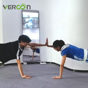 Nhà máy cung cấp Màn hình cảm ứng thông minh phòng tập thể dục gương Floorstanding thông minh Phòng tập thể dục gương cho phòng tắm - Product Image 6
