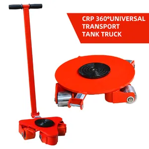 2Ton Machine Moving Equipment Roller Skates Cargo Loading Carrying Tanks Trolley