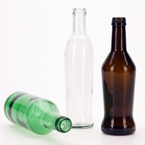 VISTA Stock 330ml 33cl botol bir kosong produsen Amber Normal Flint transparan zamrud hijau dengan penutup mahkota - Product Image 6