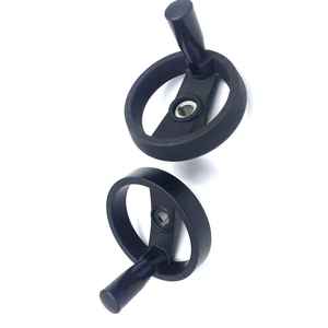 100 125 160 200 nhựa hợp kim nhôm rắn tay bánh xe đôi nói CNC tay quay với xoay tay cầm - Product Image 6