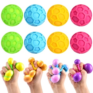 Cross-border Best-selling Stress-relief Color-changing Grid <b>Ball</b> TPR Soft Rubber Slow-rebound Decompression <b>Squeeze</b> Toy LYT0625 - Product Image 2