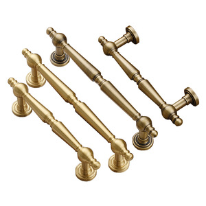 Lgcdis Brass Cabinet Handle Bar French Style Antique Drawer Hardware Furniture Door Pulls - Product Image 3