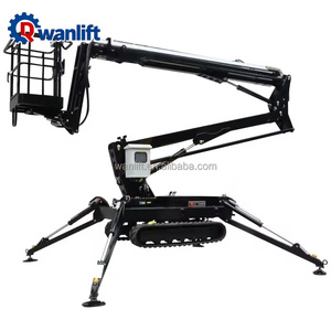 Piattaforma Elevatrice a Ragno Wanlift 8m-24m, Sollevatore Compatto a Braccio Articolato su Cingoli per Lavori Edili e di Cura degli Alberi - Product Image 4