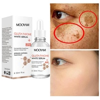 Sérum Visage Éclaircissant Vitamine C Acide Kojique Glutathion de Marque Blanche pour l'Élimination des Taches Brunes