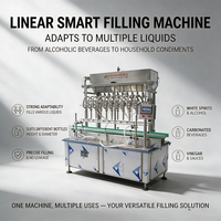 Automatische zwaartekrachtvloeistofafvulmachine met instelbaar volume voor mineraalwater, sap en koolzuurvrije dranken
