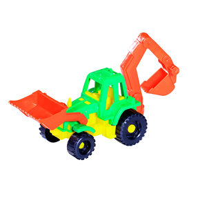 Tractor de Juguete con Pala Frontal y Niveladora para Niños, Juego de Arena de Playa, Empaquetado en Malla - Product Image 1