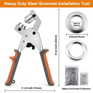 <span class=keywords><strong>Pince</strong></span> Manuelle Portable Légère à Œillets et Rivets de 10 mm pour Rideaux, Cuir, <span class=keywords><strong>Tissu</strong></span> Publicitaire – Outil de Poinçonnage - Product Image 3