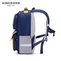 Sac à dos scolaire Kingsons imperméable à fermeture éclair avec imprimé gouttelettes, en polyester, pour adolescents, étudiants, décontracté, de voyage, 15 pouces - En stock