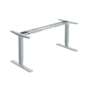 OMNI Modern ergonomik dayanıklı dikdörtgen bacak ekonomik 2 motorlar 3 aşamaları yüksekliği ayarlanabilir ayakta ev ofis masası masası - Product Image 1