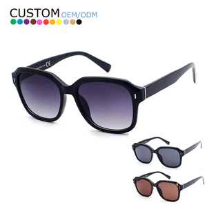 Gafas de Sol Cuadradas Personalizadas con Remaches, Venta al Por Mayor, Montura de Plástico, Gafas de Sol para Hombre - Product Image 1