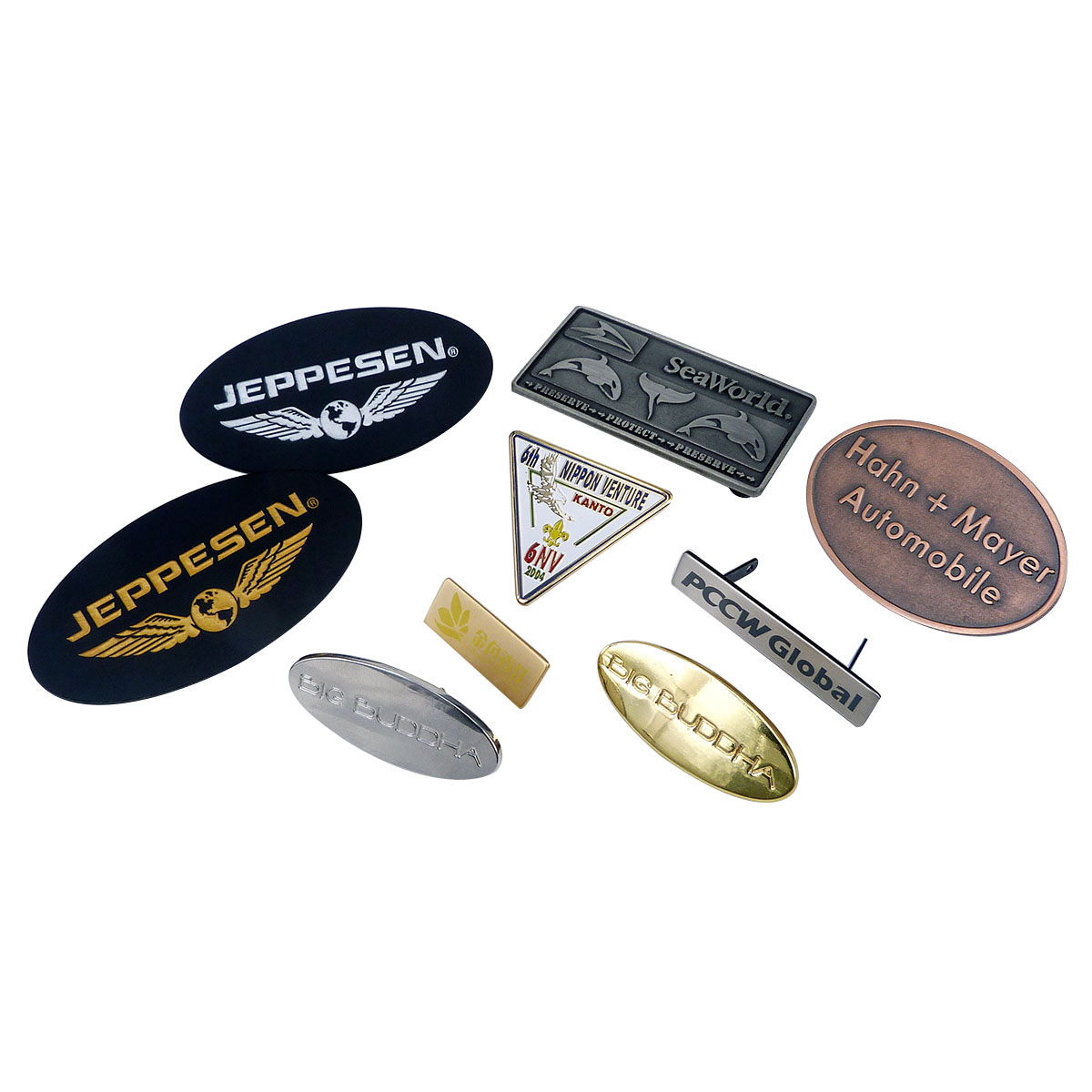 Пользовательские тисненые металлические этикетки с логотипом одежды для сумок, металлические этикетки для сумок