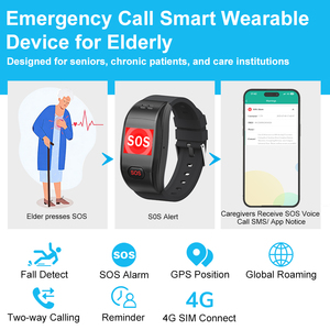 Reloj Inteligente Compacto L58PRO para Personas Mayores con Botón SOS, <span class=keywords><strong>GPS</strong></span>, 4G, Resistente al Agua IP67, Monitoreo de Seguridad 24/<span class=keywords><strong>7</strong></span>, Reloj Despertador, Pulsera para Personas Mayores - Product Image 2