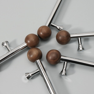 Walnut Ball Furniture Handle <strong>Chrome</strong> Silver Brass Cabinet Handles Adjustable <strong>Door</strong> Drawer <strong>Knobs</strong> for Kitchen Pulls for Wine Storage - Product Image 5