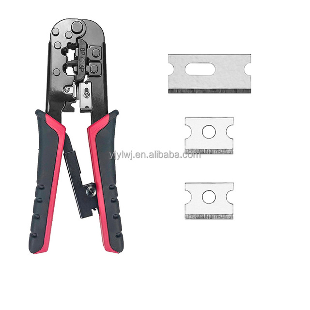 Professional Grade Home Use N568R Effortless Dual-Function Ratchet Network Crimping Pliers for RJ45 Connectors, 6P8P