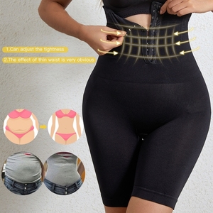 Post-partum femmes taille haute ventre ajustement pantalon levage hanche Leggings bouton réglage sans couture Boxer grande taille Shapewear - Product Image 4