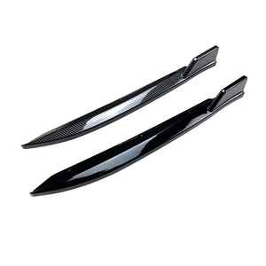 Bmw Rear Bumper Corner Sticker Piano Black Carbon Fiber Texture 3m Tape Installation For 5 Series G30 M-Tech - Product Image 5