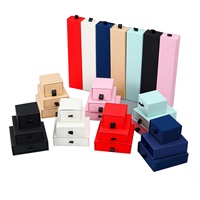 Caja de Embalaje de Joyería Rectangular Simple y Moderna con Logotipo Personalizado, Caja de Papel Premium con Cajón Deslizable, Varios Tamaños, Venta al por Mayor
