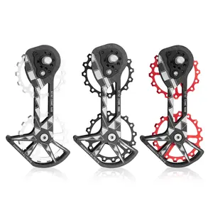 Bicycle Carbon Fiber Ceramic Rear Derailleurs 16T Pulley Guide Wheel For Shimano Guide Wheel WAKE Guide Wheel Set