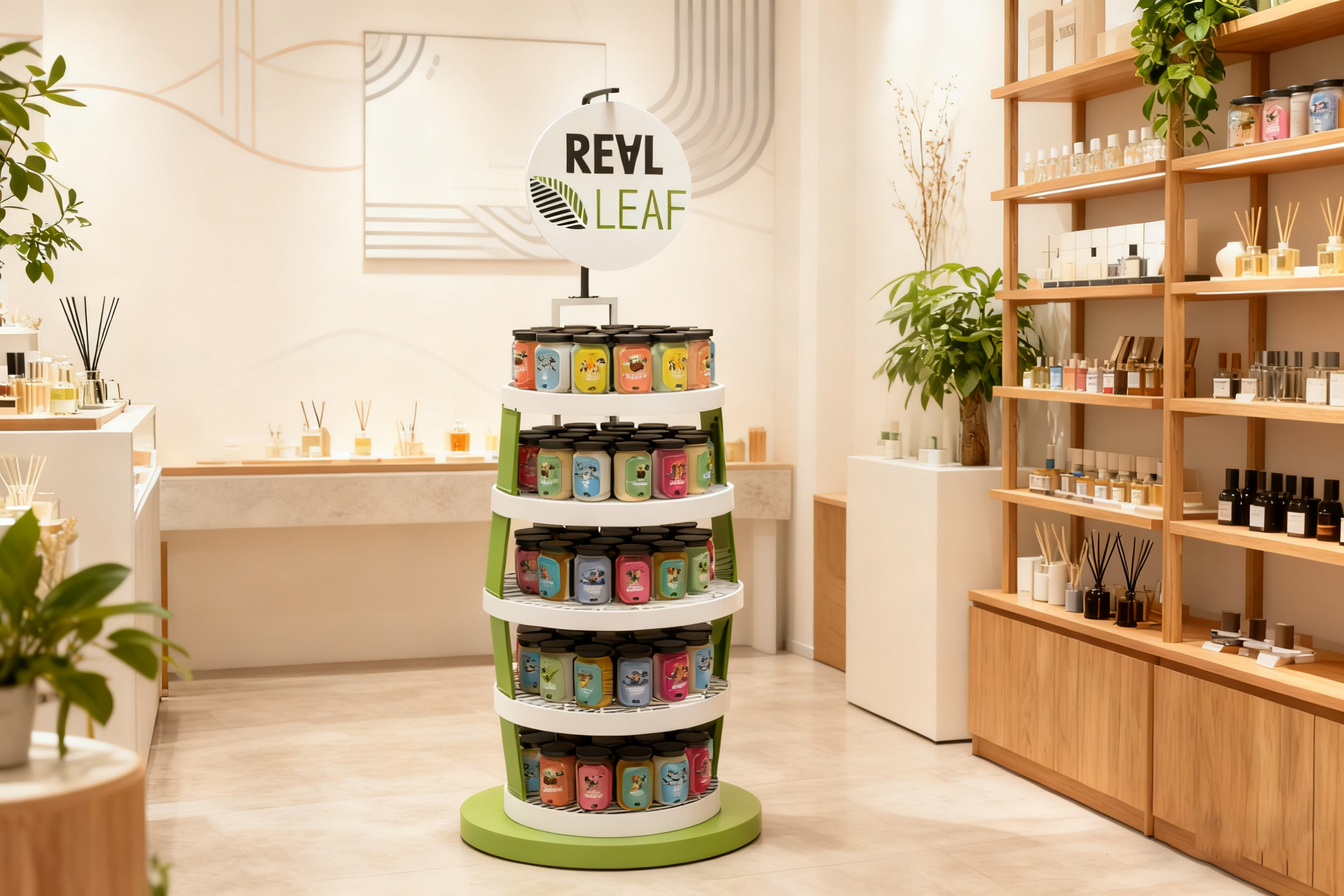 Apache Custom Metal Multi-layer Aromatherapy Display Racks for Candle Jars with Ample Capacity for Boutique Store Wholesale OEM — view 5