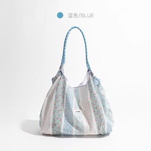 <span class=keywords><strong>Bai</strong></span> <span class=keywords><strong>Lu</strong></span> กระเป๋าช็อปปิ้งผ้าใบลายทางลายดอกไม้ขนาด10ออนซ์กระเป๋าช้อปปิ้งผ้าแคนวาสพับได้สไตล์ชายหาดดั้งเดิมจุของได้มาก10ออนซ์ - Product Image 3