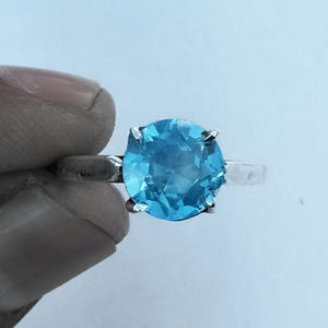 แหวนพลอยบุษราคัมสีฟ้างานแต่งงานผู้หญิงของขวัญผู้หญิง925เครื่องประดับเงินสเตอร์ลิงเครื่องประดับแหวนเงินแท้ขายส่งเป็นจำนวนมาก - Product Image 3