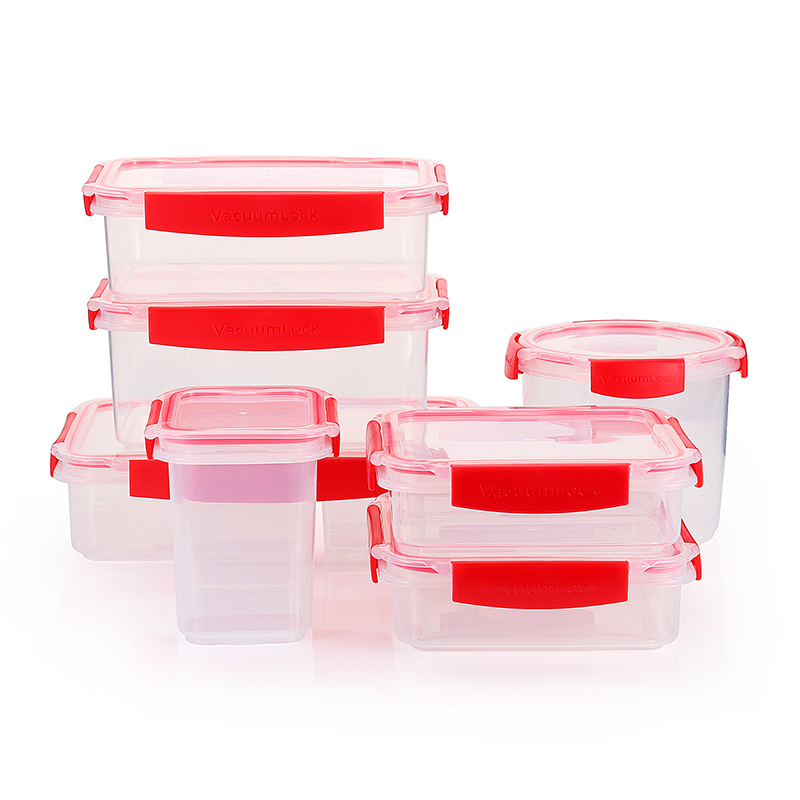 Micro-ondable Articulé Conteneur Refermable En Plastique Facile à Ouvrir Céréales Ensemble de Conteneur de Stockage Alimentaire SANS BPA Conteneur