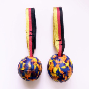 Cuerda de EVA duradera, resistente a la masticación, amarillo brillante, juguete de pelota de Perro de Agua flotante con correa de cuerda - Product Image 3