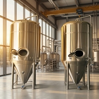 Fermenteur conique de 200 L en acier inoxydable, réservoir de fermentation sous pression pour brasserie artisanale