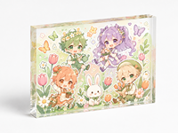 Blocs acryliques personnalisés du fabricant, avec des motifs de dessins animés et d'anime, pour une utilisation comme blocs photo et pour des créations de style anime.