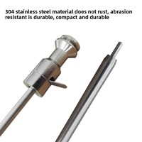 Nouveau pistolet d'insémination de vache de Type 0.5mm pour l'insémination artificielle outil d'insémination de sperme de vache en acier inoxydable